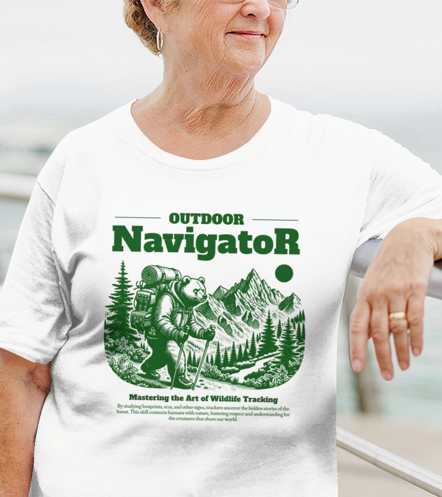 OUTDOOR Navigator Mastering The Art Of Wildlife Tracking T-Shirt