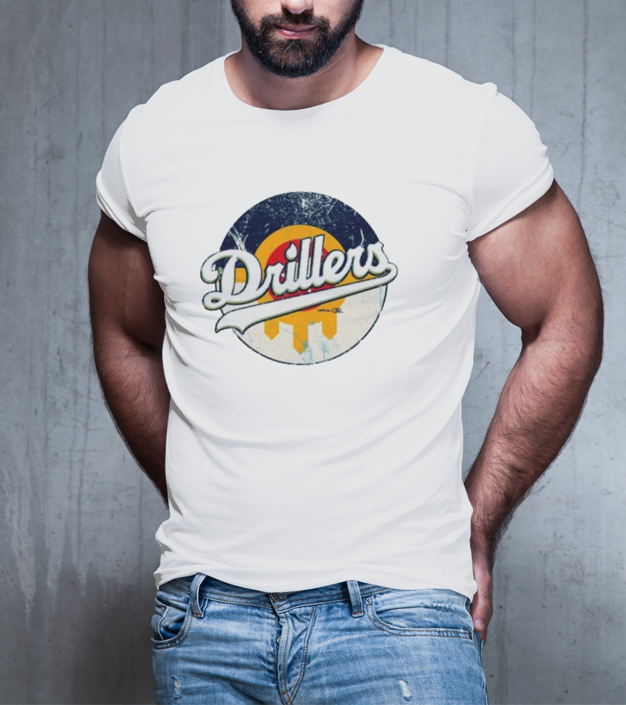 Drillers Retro Circle Logo T-Shirt