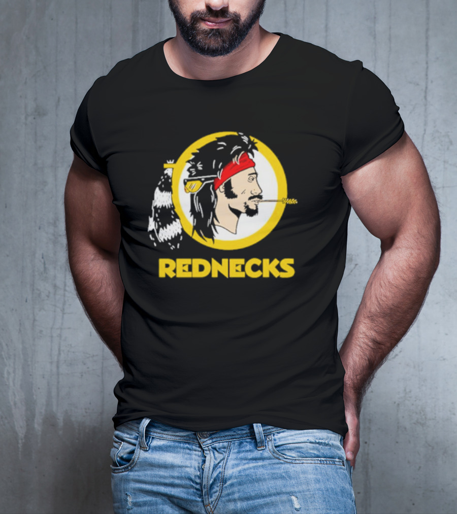 Rednecks Parody Logo With Bandana And Corn Stalk T-Shirt