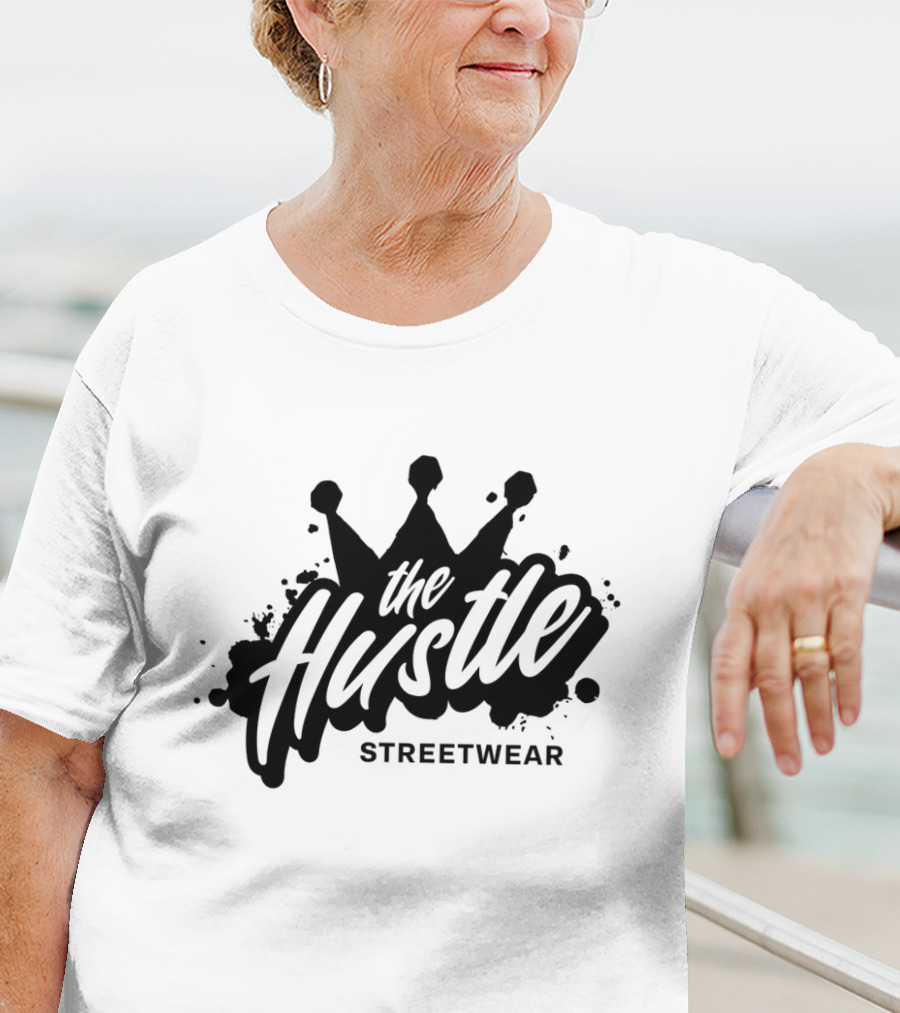 The Hustle Streetwear Crown Splatter T-Shirt