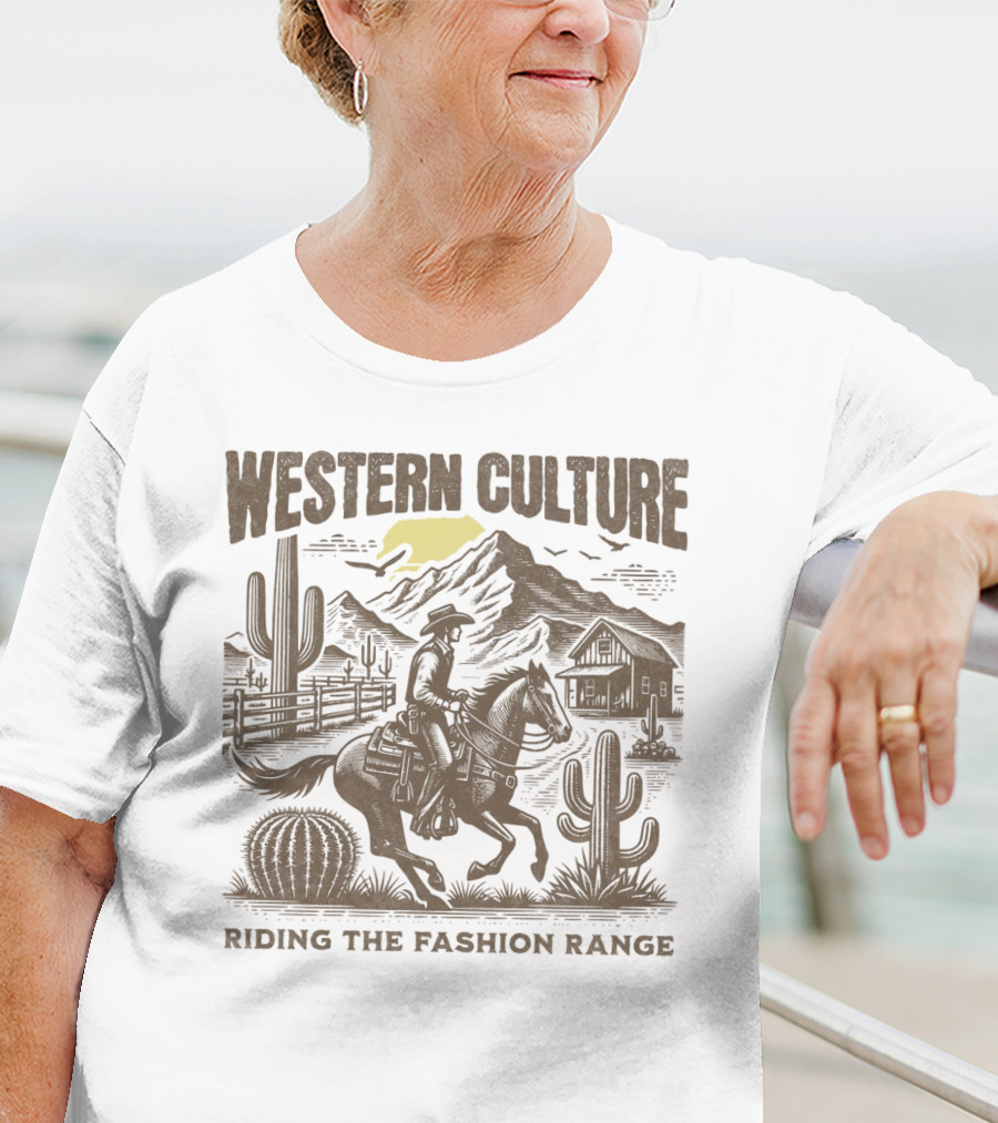 WESTERN CULTURE RIDING THE FASHION RANGE T-Shirt