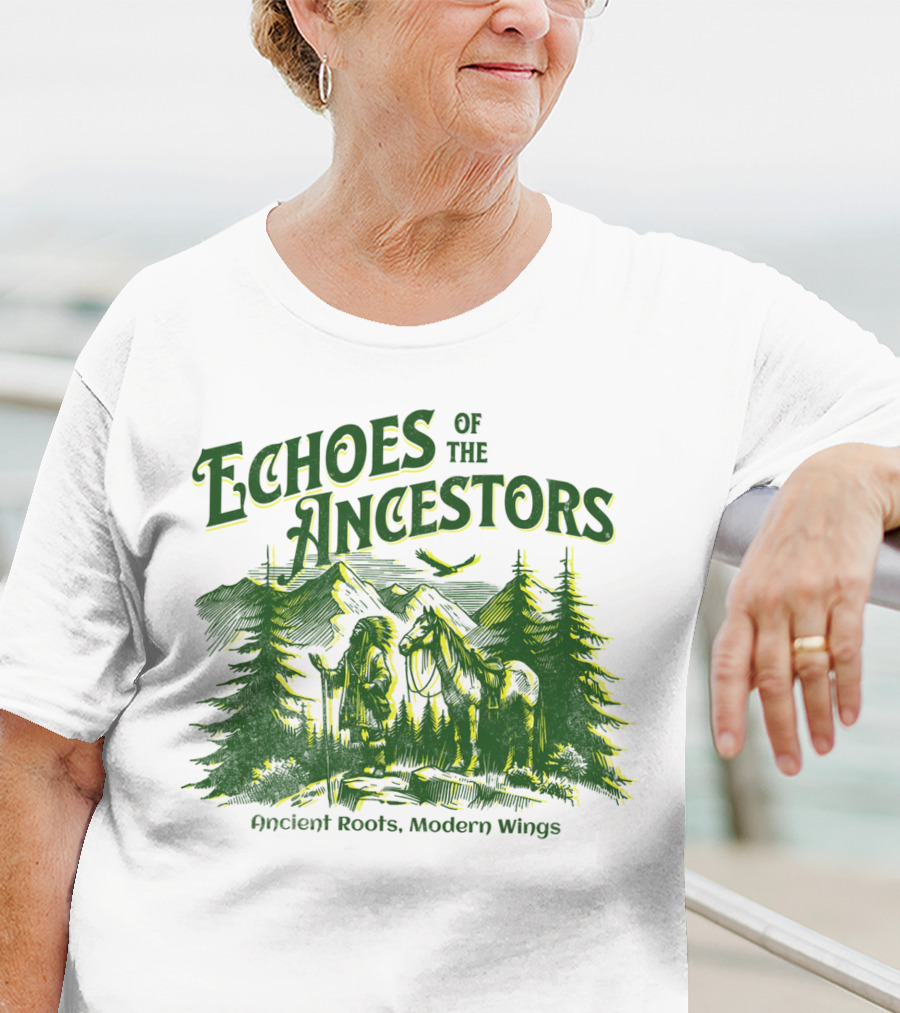 Echoes Of The Ancestors Ancient Roots Modern Wings T-Shirt
