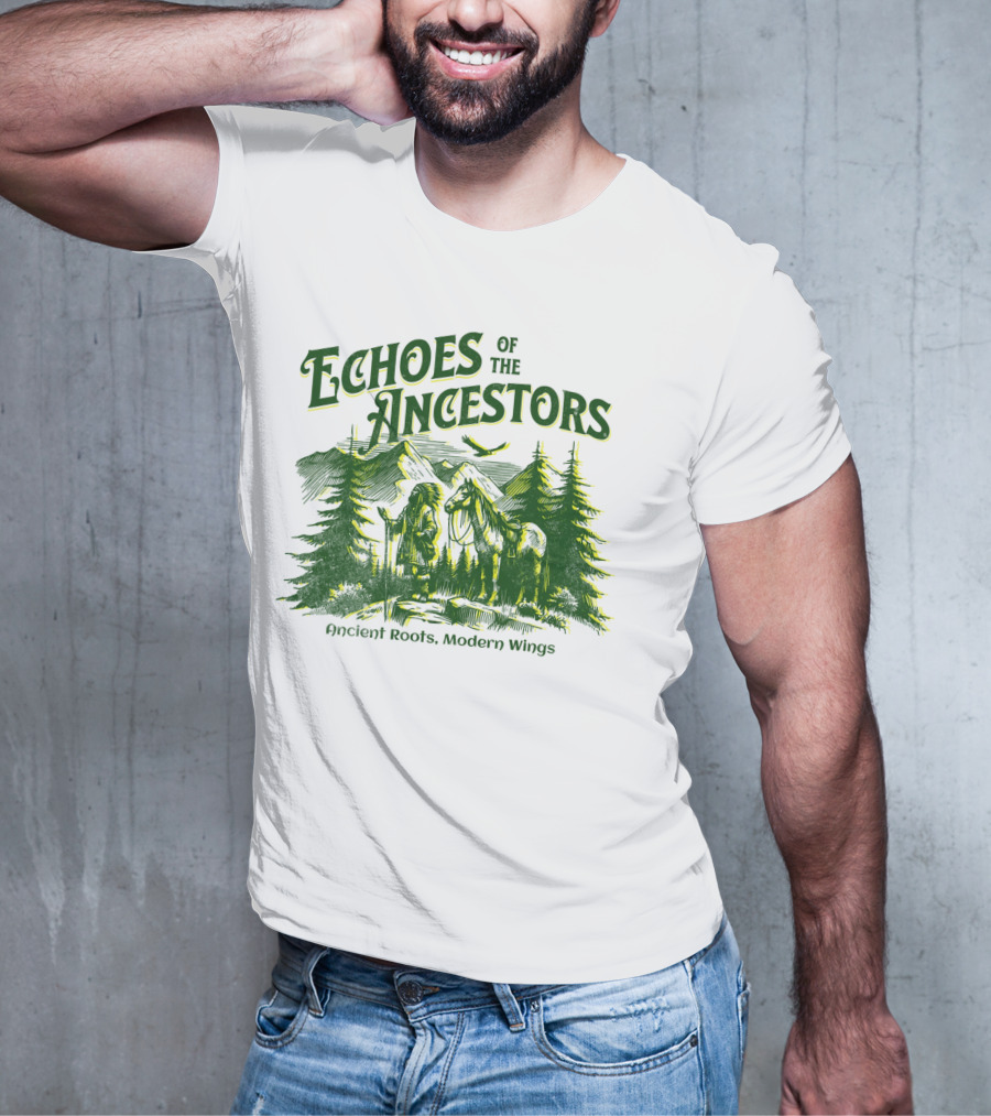 Echoes Of The Ancestors Ancient Roots Modern Wings T-Shirt