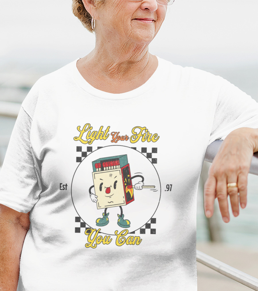 Light Your Fire You Can Matchbox Character T-Shirt