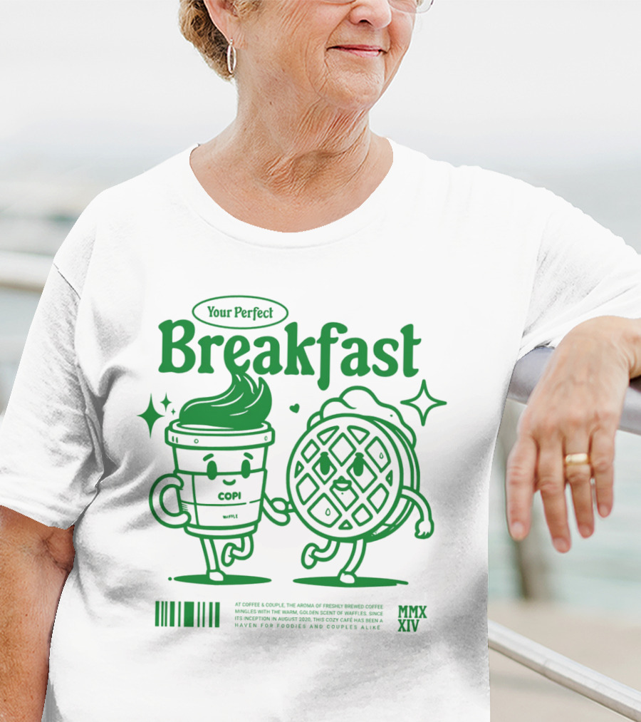 Your Perfect Breakfast Coffee And Waffle Friendship MMXIV T-Shirt
