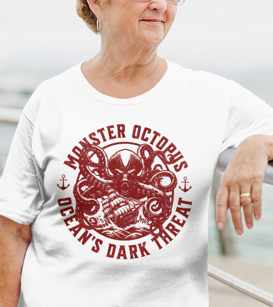 Monster Octopus Ocean's Dark Threat T-Shirt