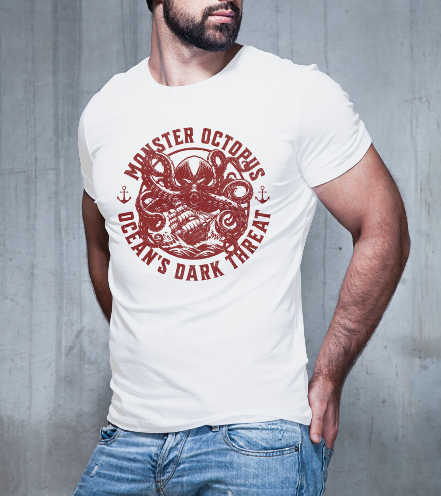 Monster Octopus Ocean's Dark Threat T-Shirt