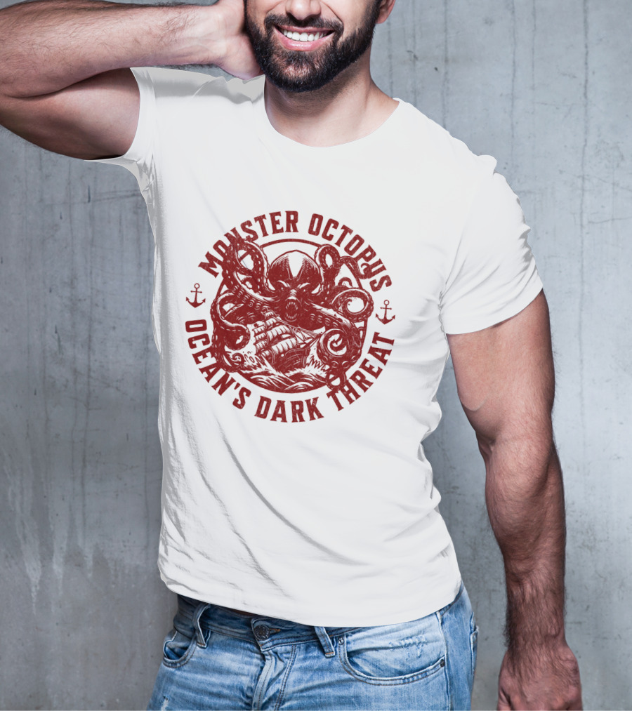 Monster Octopus Ocean's Dark Threat T-Shirt
