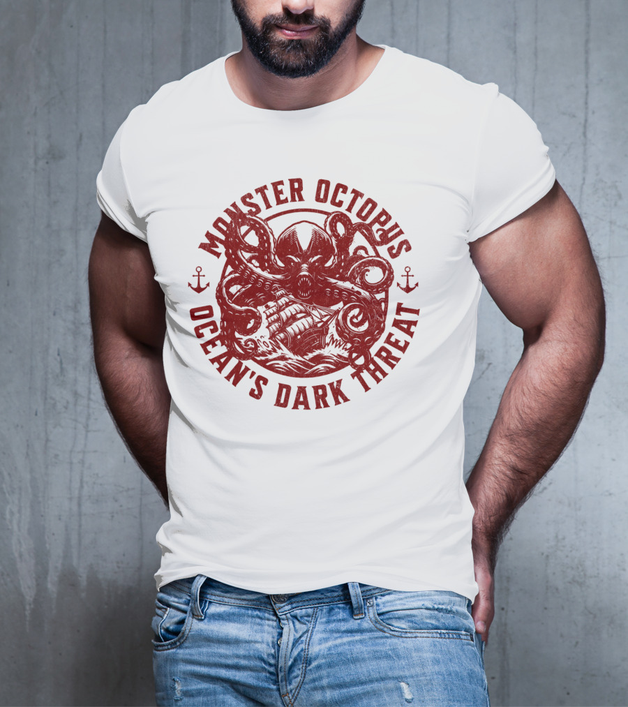 Monster Octopus Ocean's Dark Threat T-Shirt