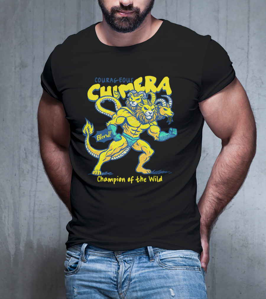 Courageous Chimera Champion Of The Wild Blend T-Shirt