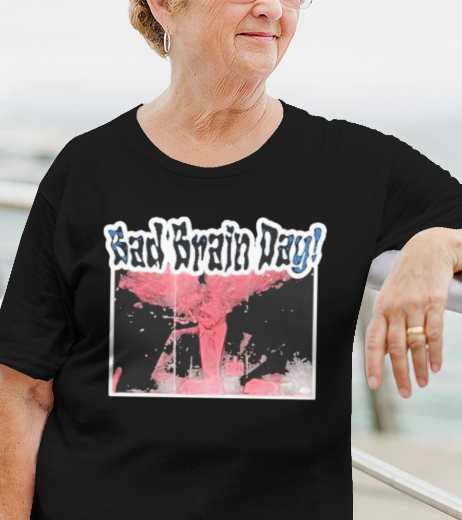 Sad Brain Day Trippy Pink Explosion Visual T-Shirt