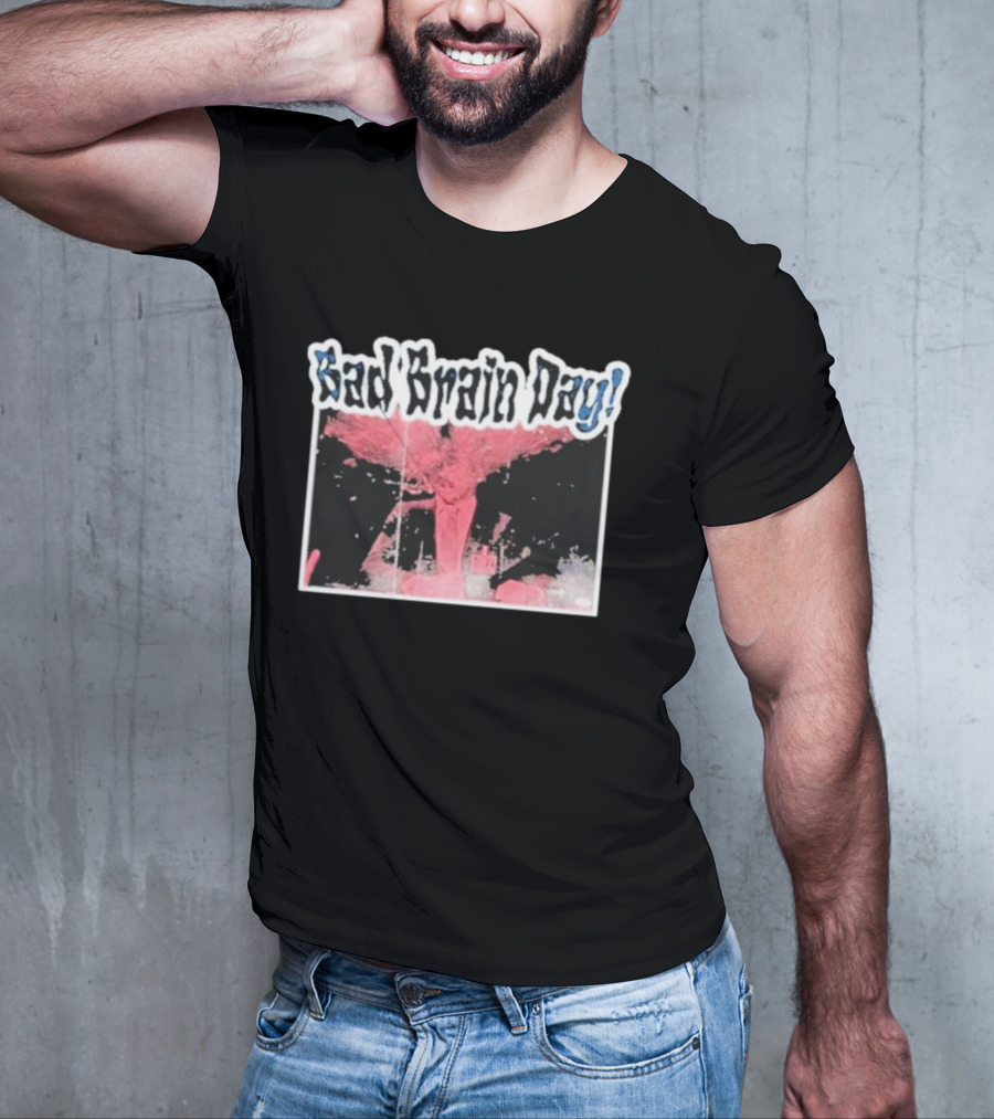 Sad Brain Day Trippy Pink Explosion Visual T-Shirt