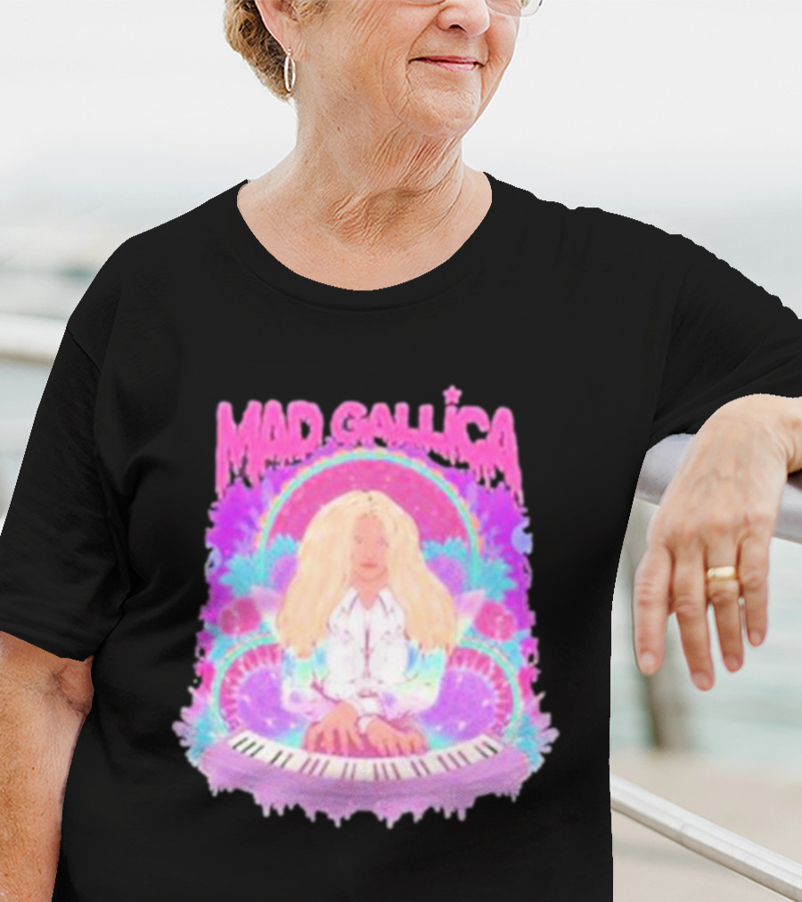 MAD GALLICA PINK RETRO PSYCHEDELIC KEYBOARD T-Shirt