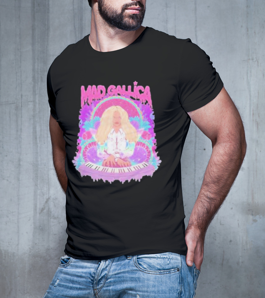 MAD GALLICA PINK RETRO PSYCHEDELIC KEYBOARD T-Shirt