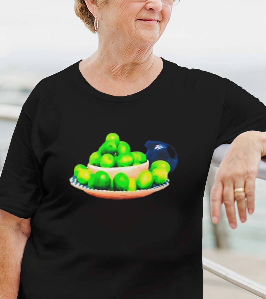 I Love Limes Platter With Blue Jug T-Shirt