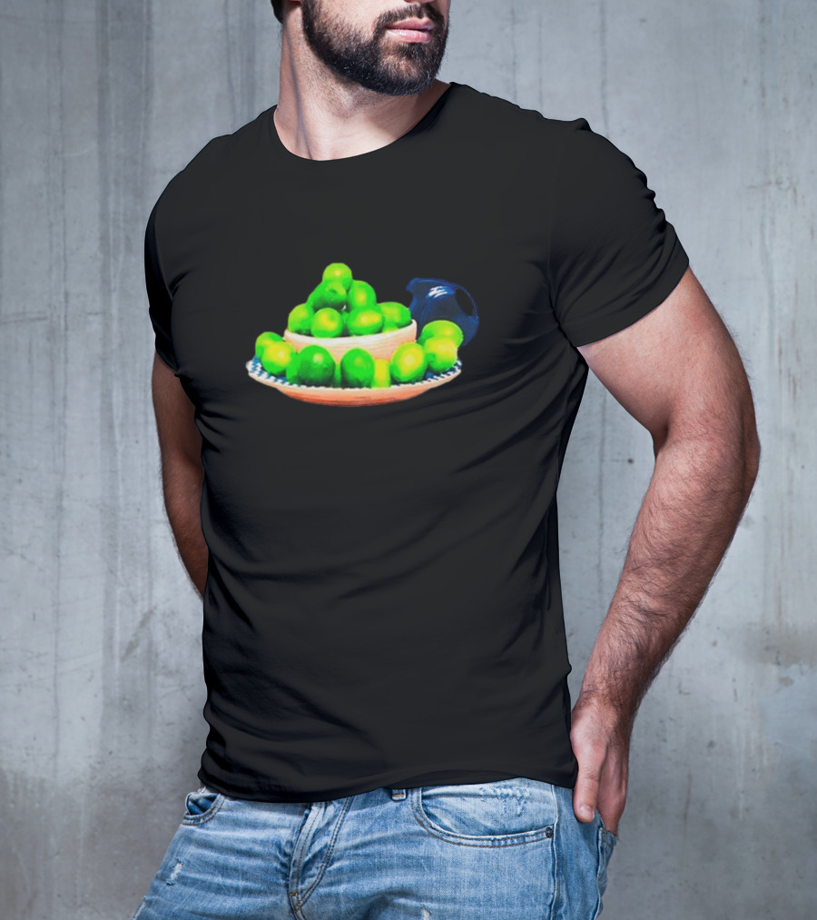 I Love Limes Platter With Blue Jug T-Shirt