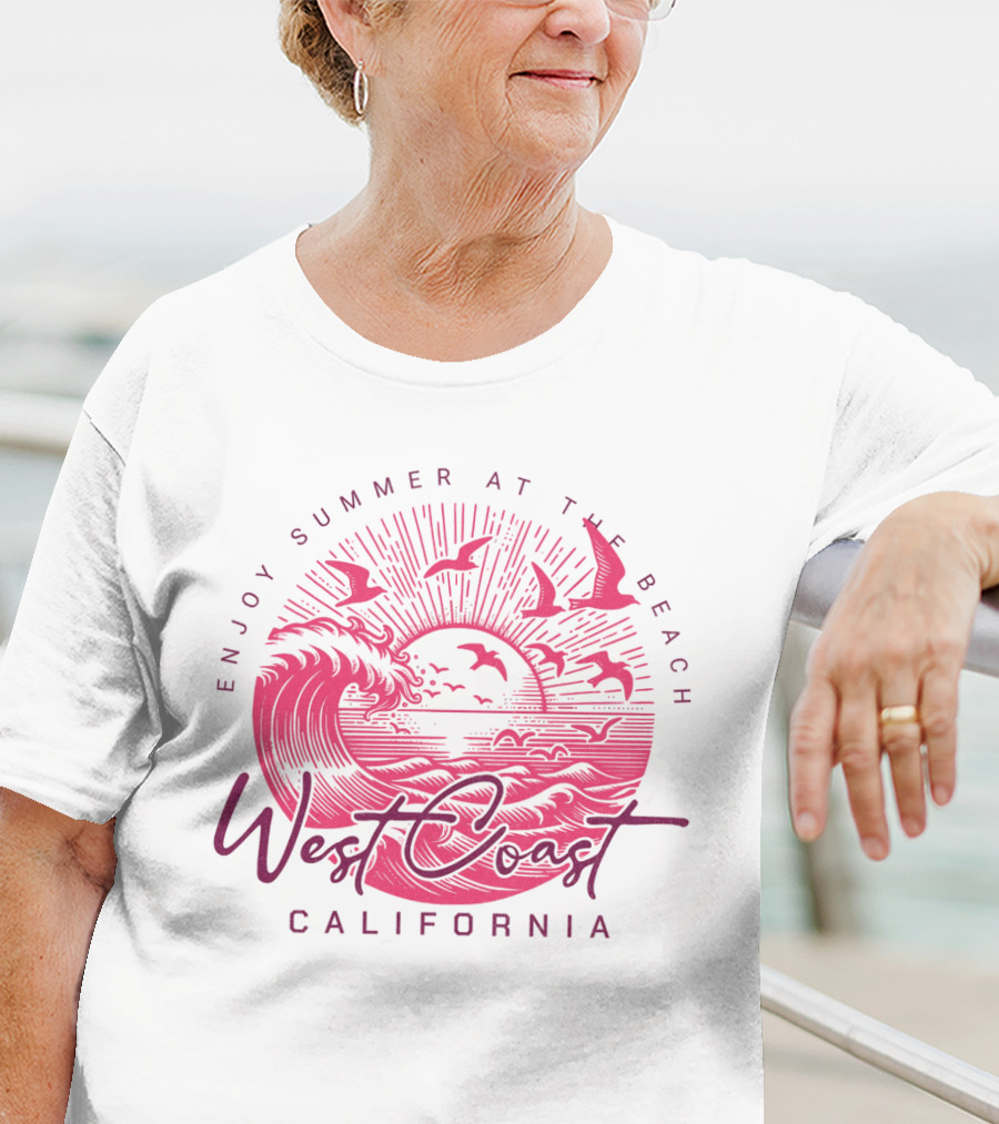 Enjoy Summer At The Beach West Coast California T-Shirt