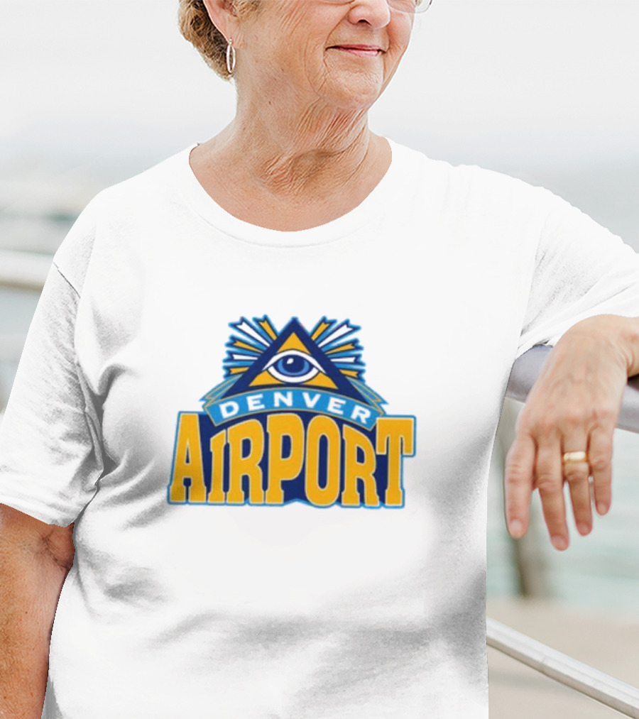 Denver Airport Eye Illuminati Symbol 202 T-Shirt