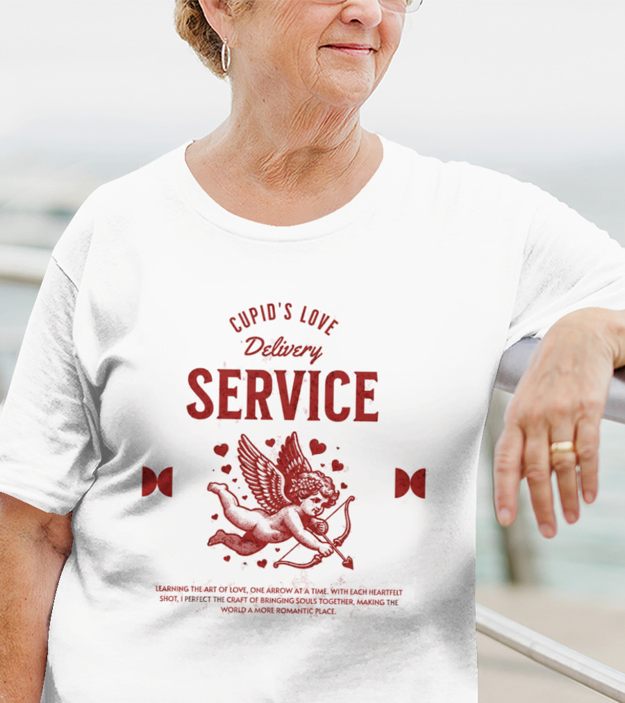 Cupid's Love Delivery Service Crafting Romance One Arrow At A Time T-Shirt