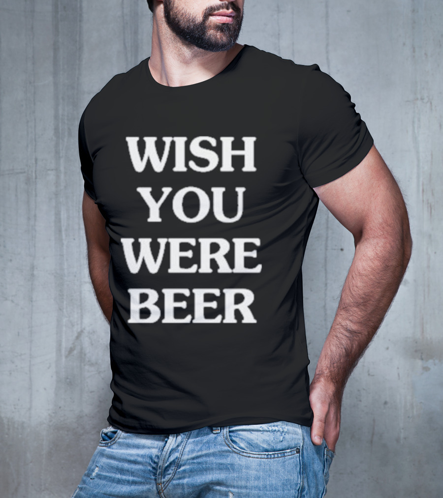 Kansas City Wish You Were Beer Text T-Shirt
