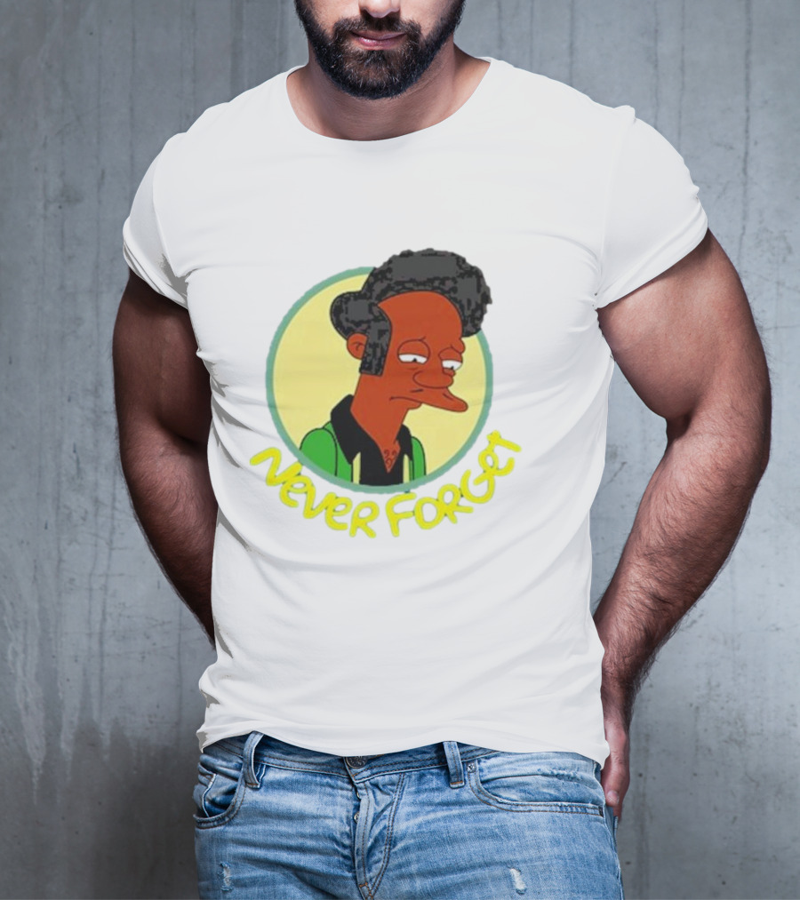 Never Forget Apu Simpsons Character T-Shirt