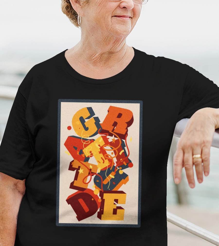 GRADE 3D Letter Explosion T-Shirt