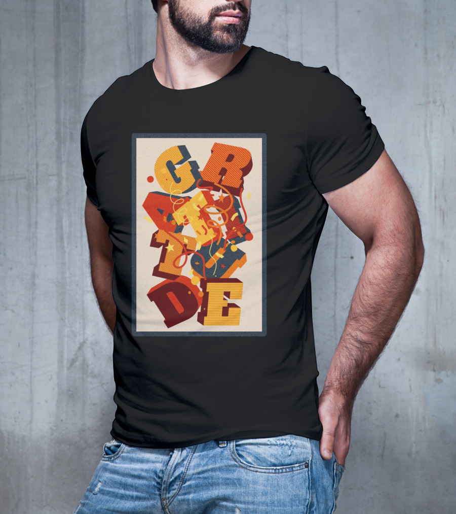 GRADE 3D Letter Explosion T-Shirt