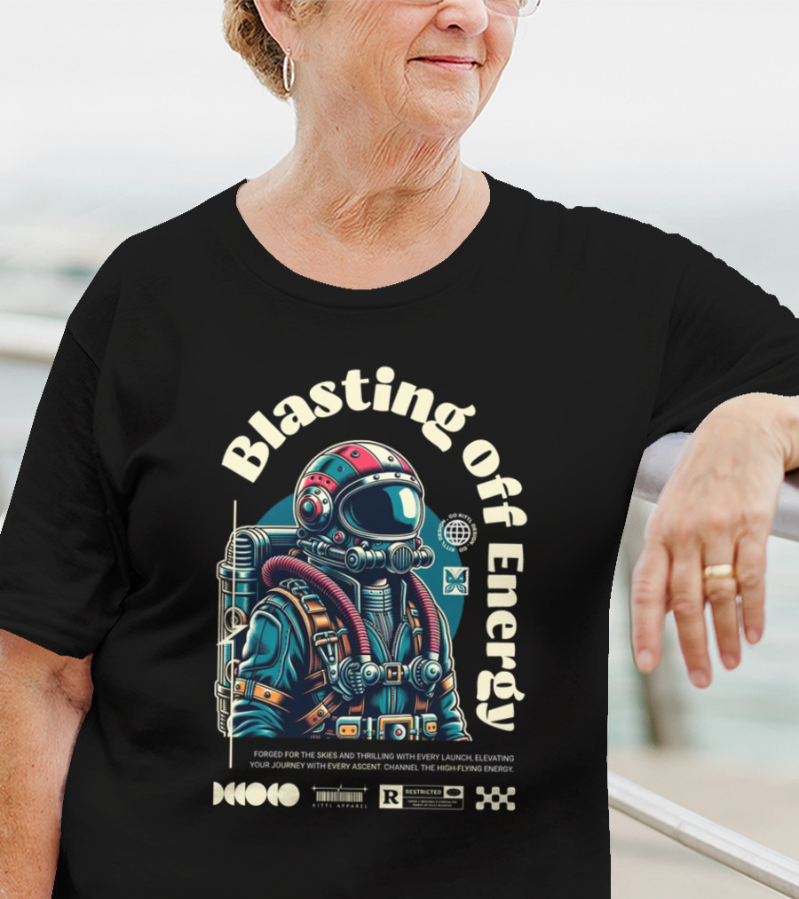 Blasting Off Energy Forged For The Skies Thrilling Launch High-Flying Journey T-Shirt