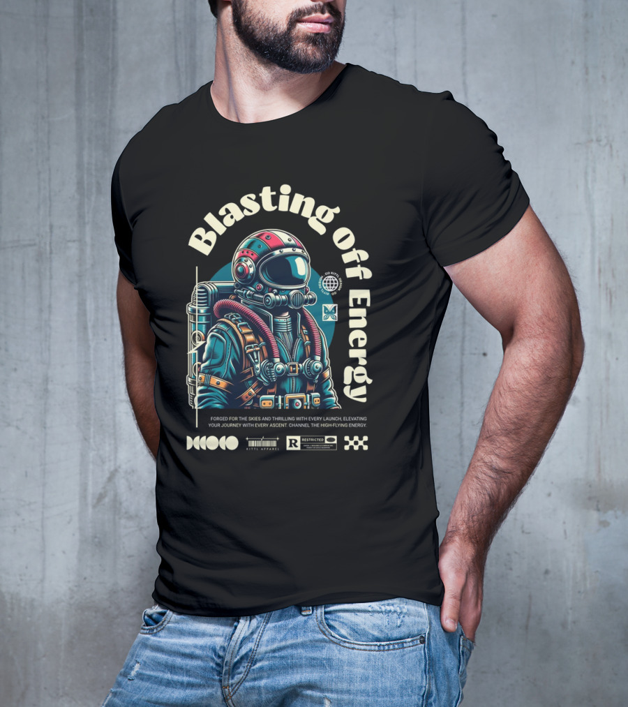 Blasting Off Energy Forged For The Skies Thrilling Launch High-Flying Journey T-Shirt