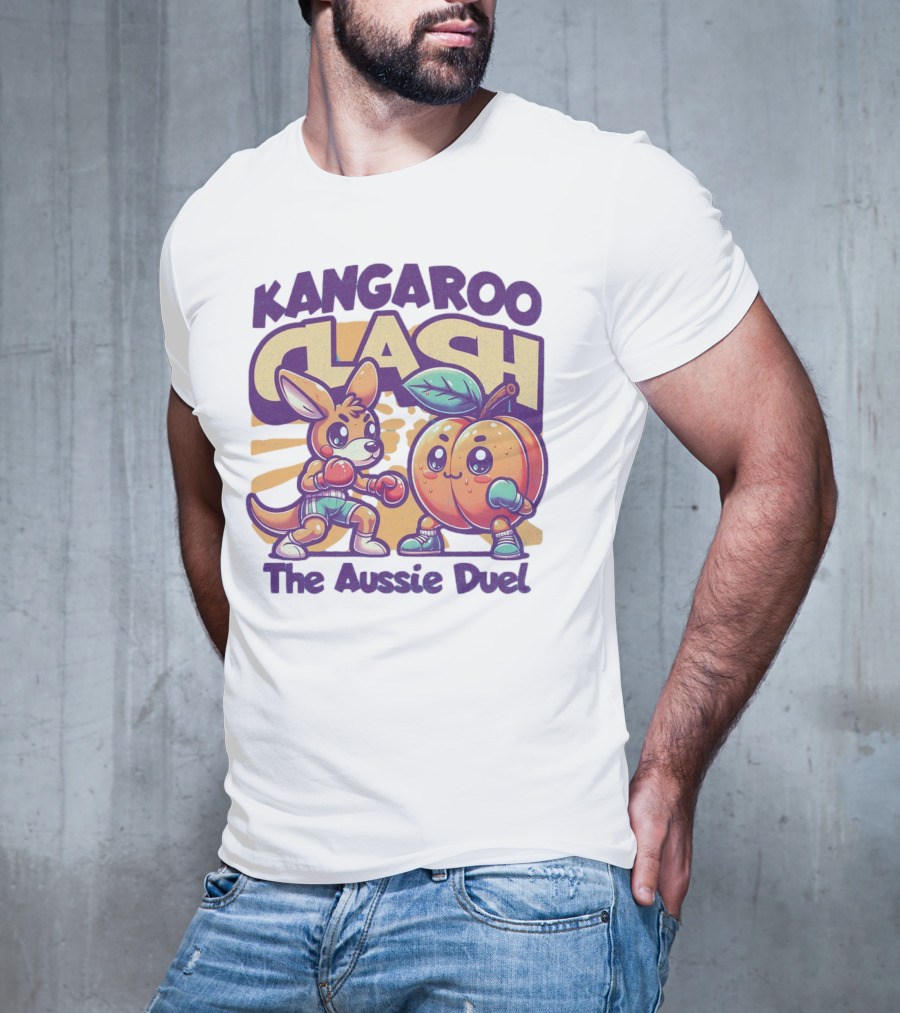 Kangaroo Clash The Aussie Duel T-Shirt
