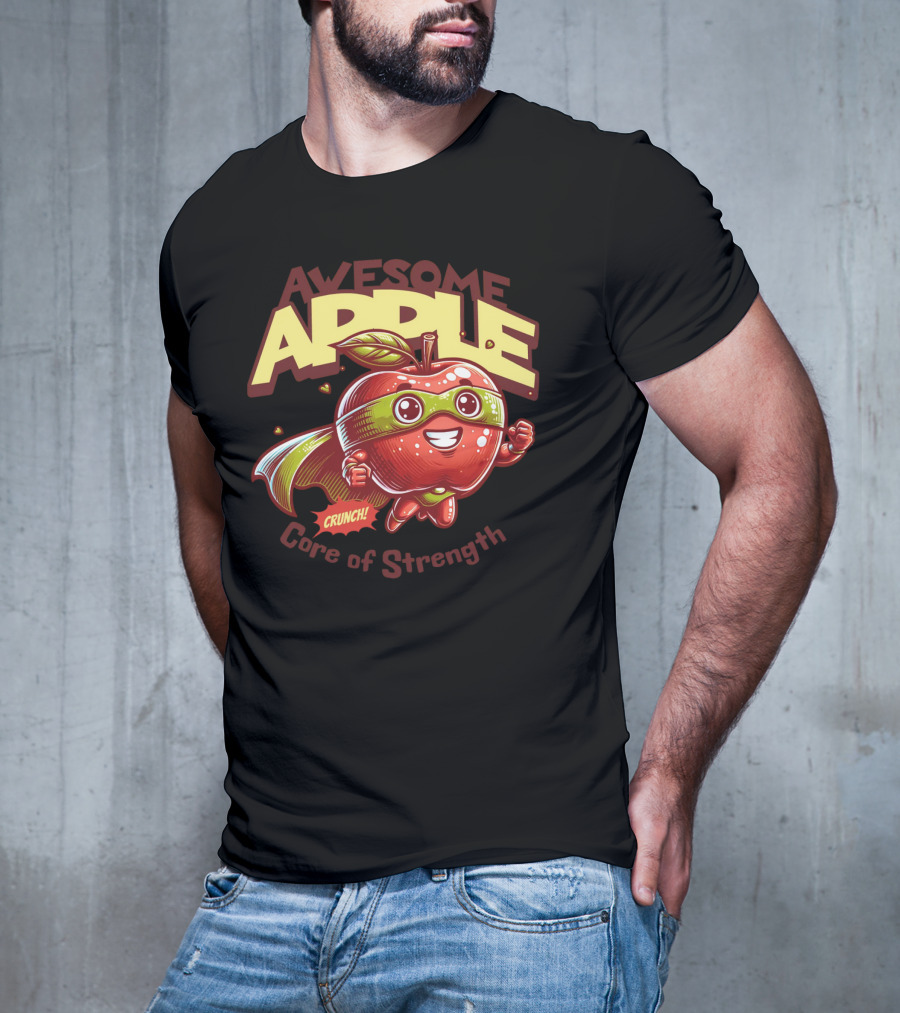 Awesome Apple Crunch Core Of Strength T-Shirt