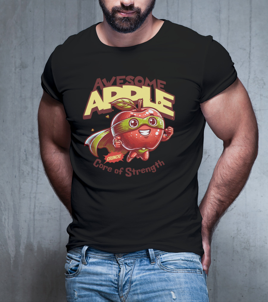Awesome Apple Crunch Core Of Strength T-Shirt