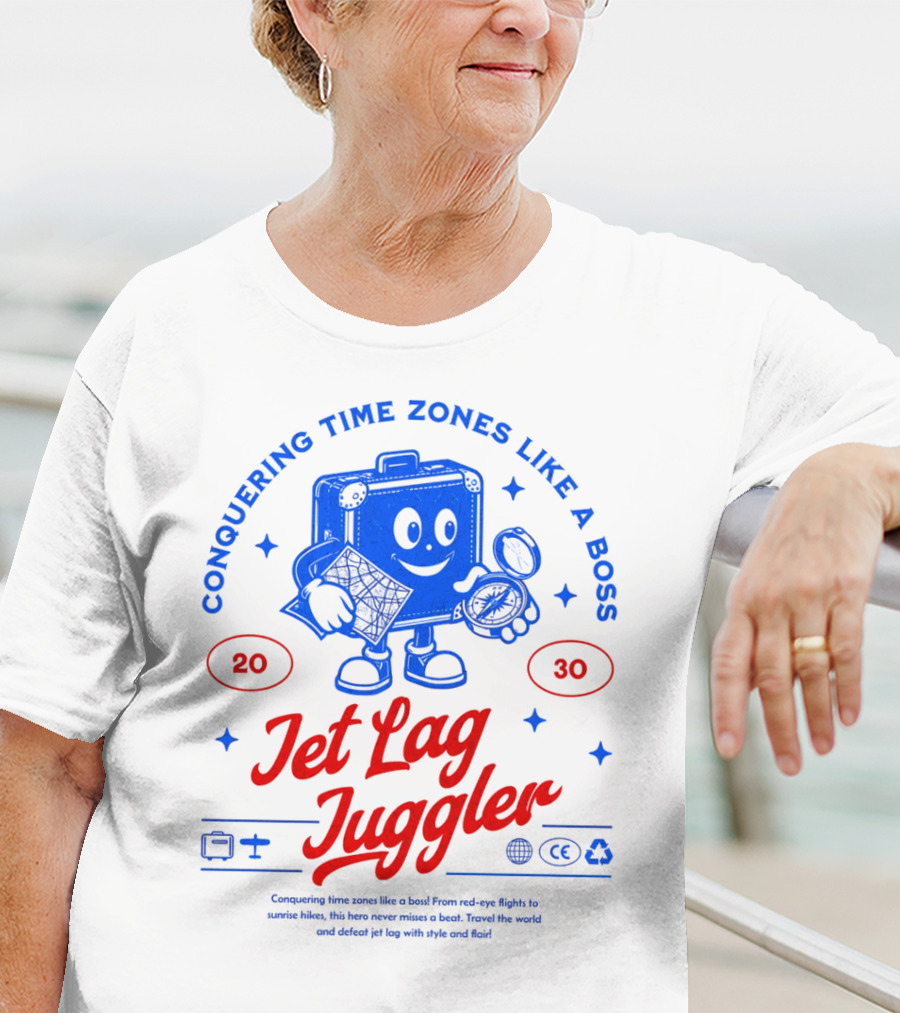 Jet Lag Juggler Conquering Time Zones Like A Boss T-Shirt