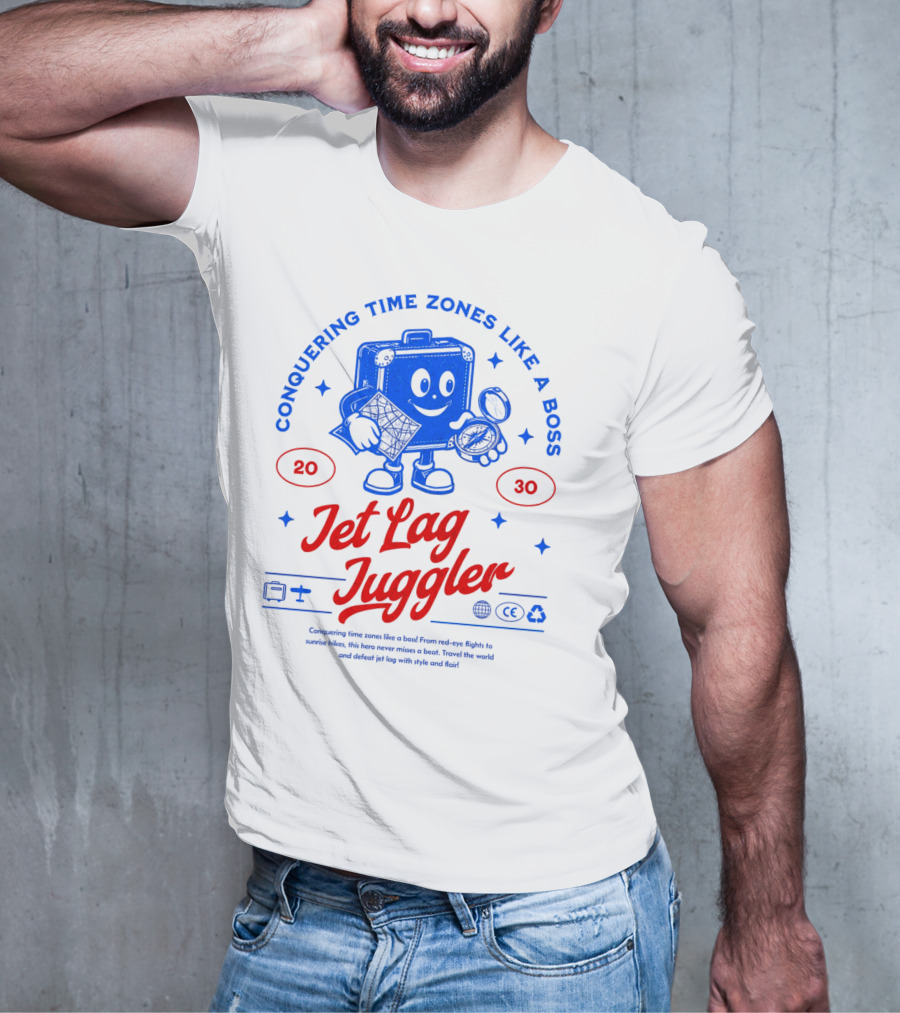 Jet Lag Juggler Conquering Time Zones Like A Boss T-Shirt