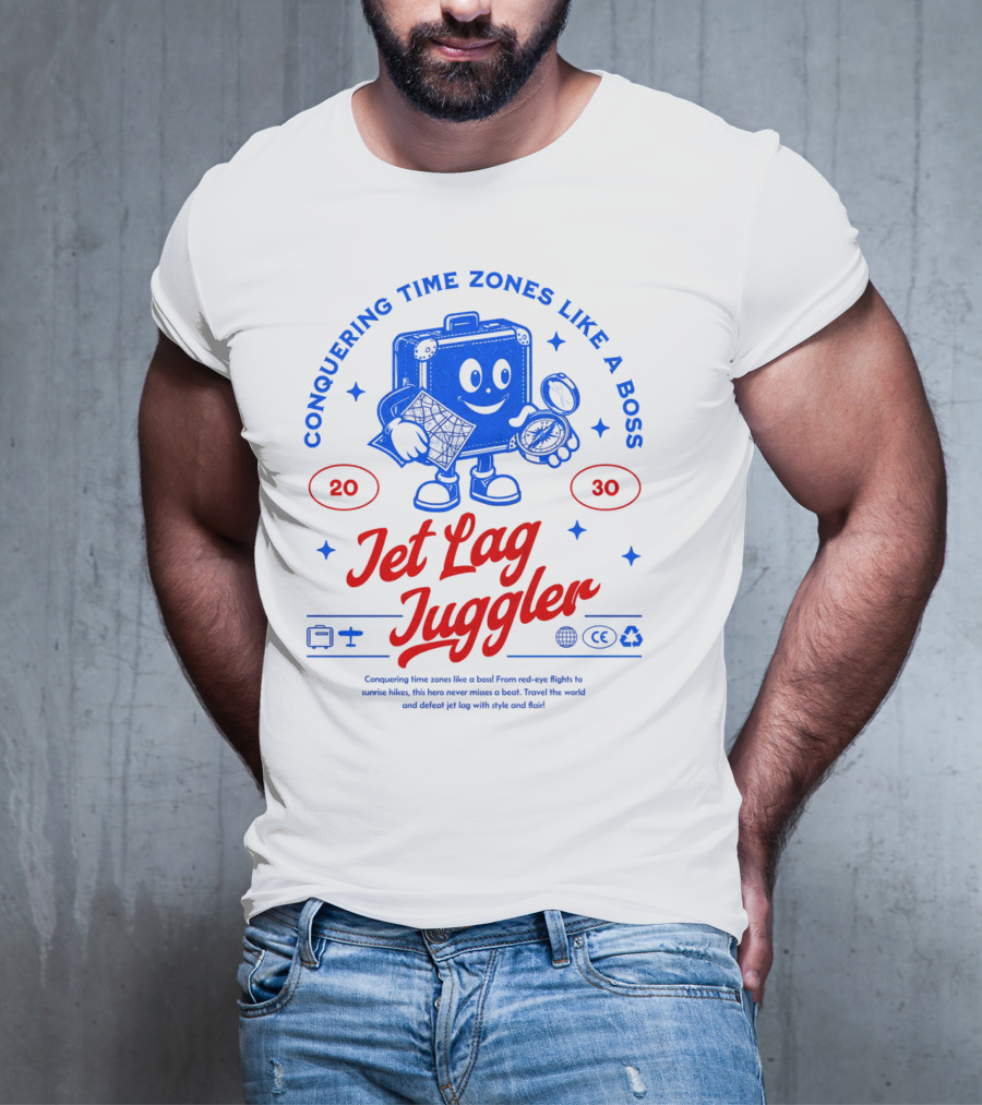 Jet Lag Juggler Conquering Time Zones Like A Boss T-Shirt