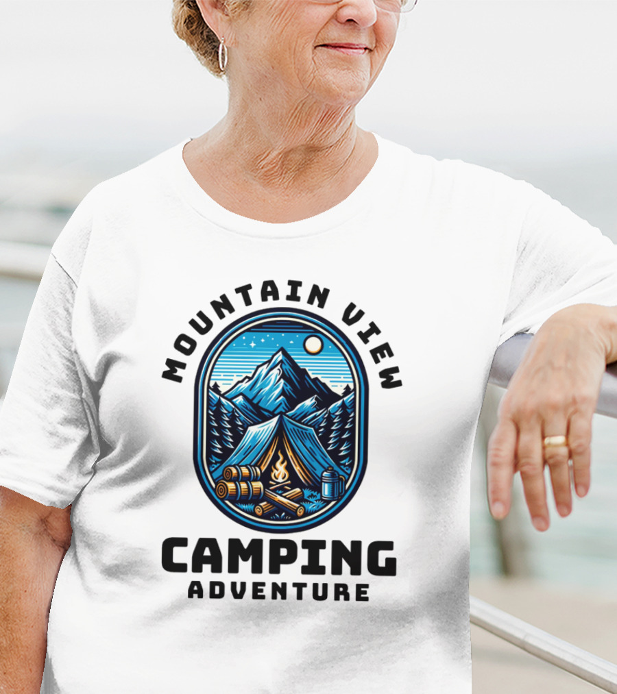 Mountain View Camping Adventure T-Shirt
