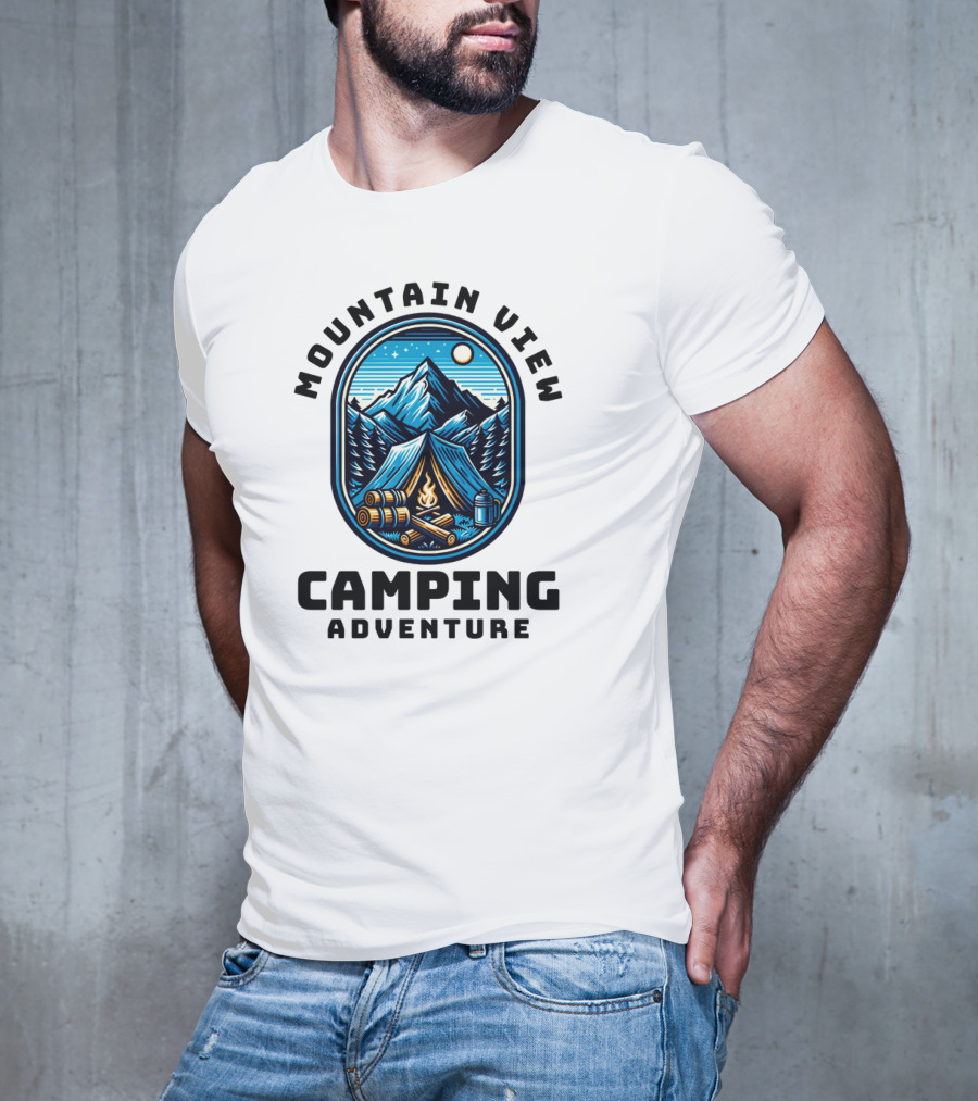 Mountain View Camping Adventure T-Shirt