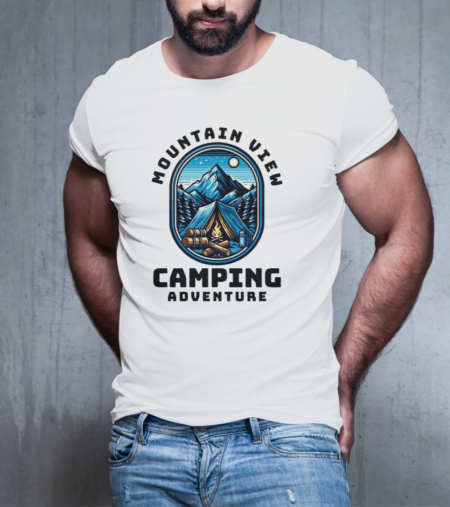 Mountain View Camping Adventure T-Shirt
