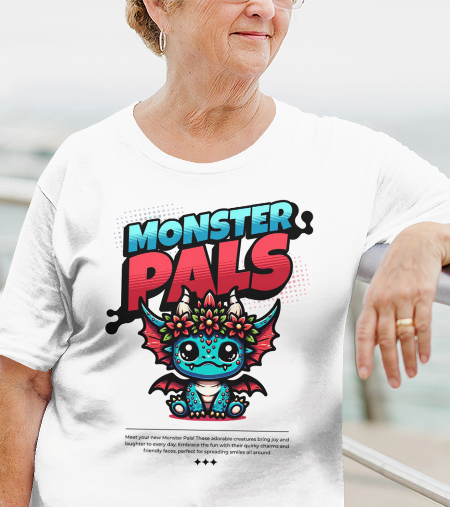 MONSTER PALS Adorable Creatures With Quirky Charm And Friendly Faces T-Shirt