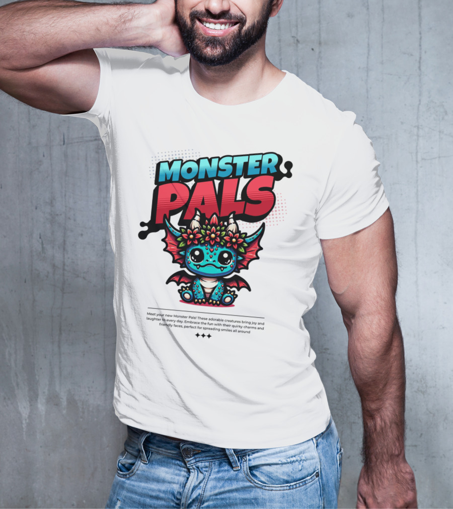 MONSTER PALS Adorable Creatures With Quirky Charm And Friendly Faces T-Shirt
