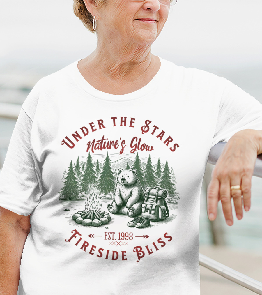 Under The Stars Nature's Glow Fireside Bliss EST 1998 T-Shirt
