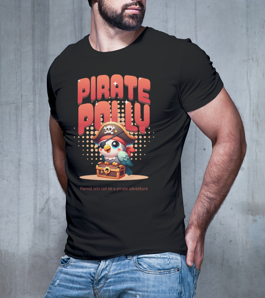 Pirate Polly Parrot Sets Sail On A Pirate Adventure T-Shirt
