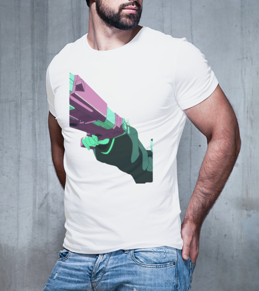 Rebecca Cyberpunk Edgerunners Aesthetic Gun T-Shirt