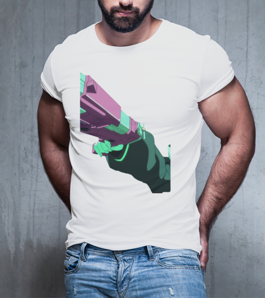 Rebecca Cyberpunk Edgerunners Aesthetic Gun T-Shirt