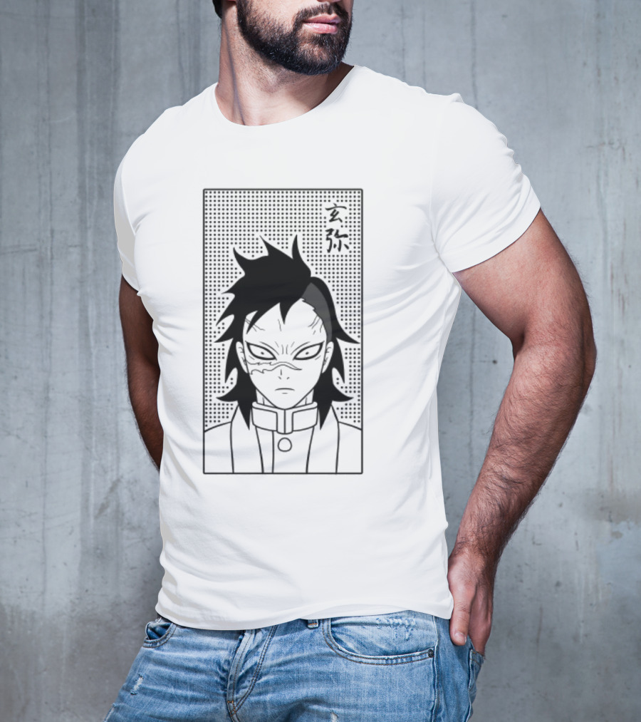 Genya Shinazugawa Manga Style Character T-Shirt