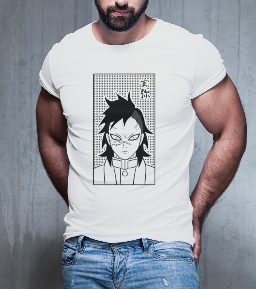 Genya Shinazugawa Manga Style Character T-Shirt