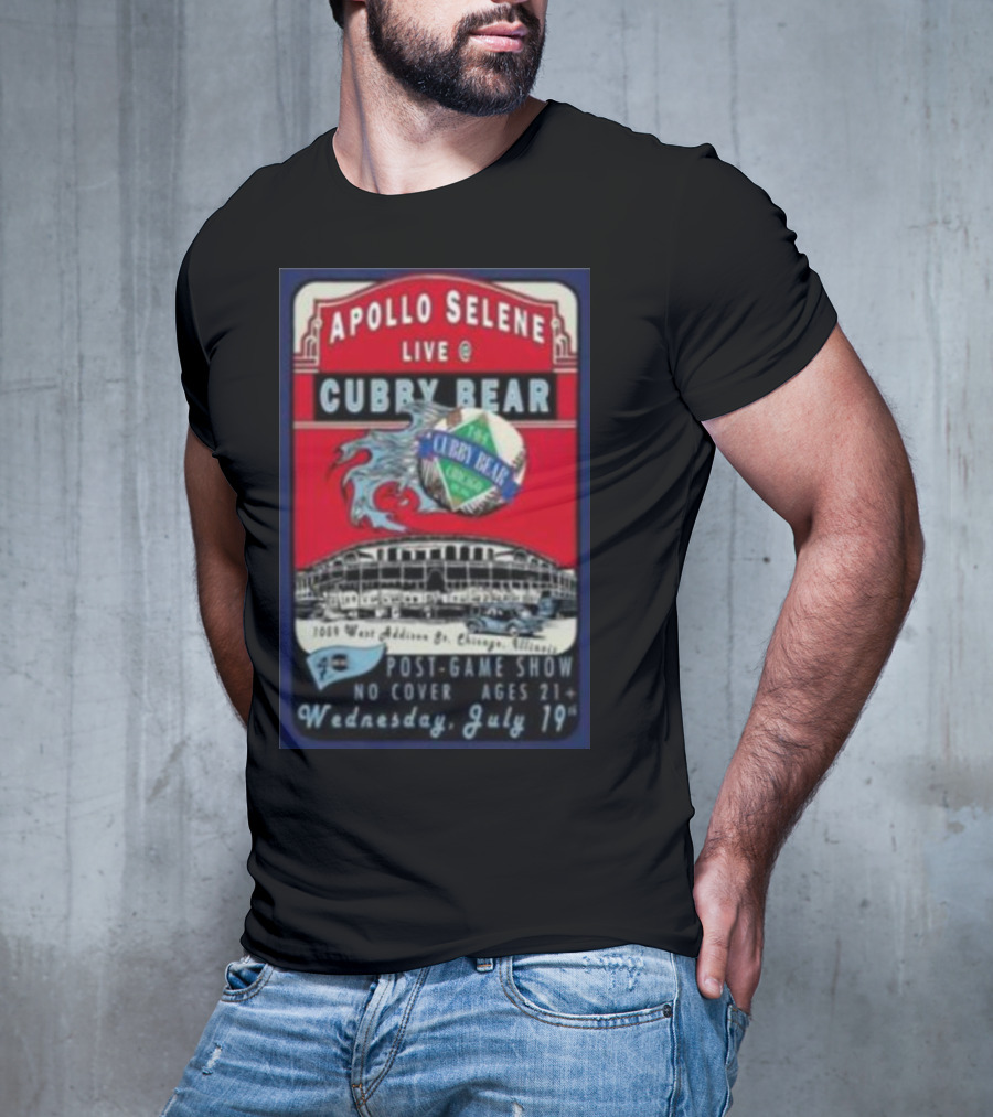 Apollo Selene Live At Cubby Bear Chicago July 19 Post-Game Show 21+ T-Shirt