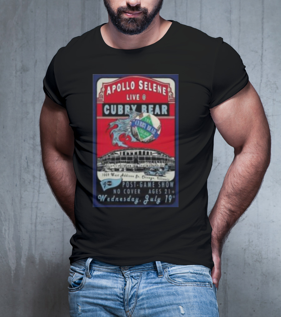 Apollo Selene Live At Cubby Bear Chicago July 19 Post-Game Show 21+ T-Shirt