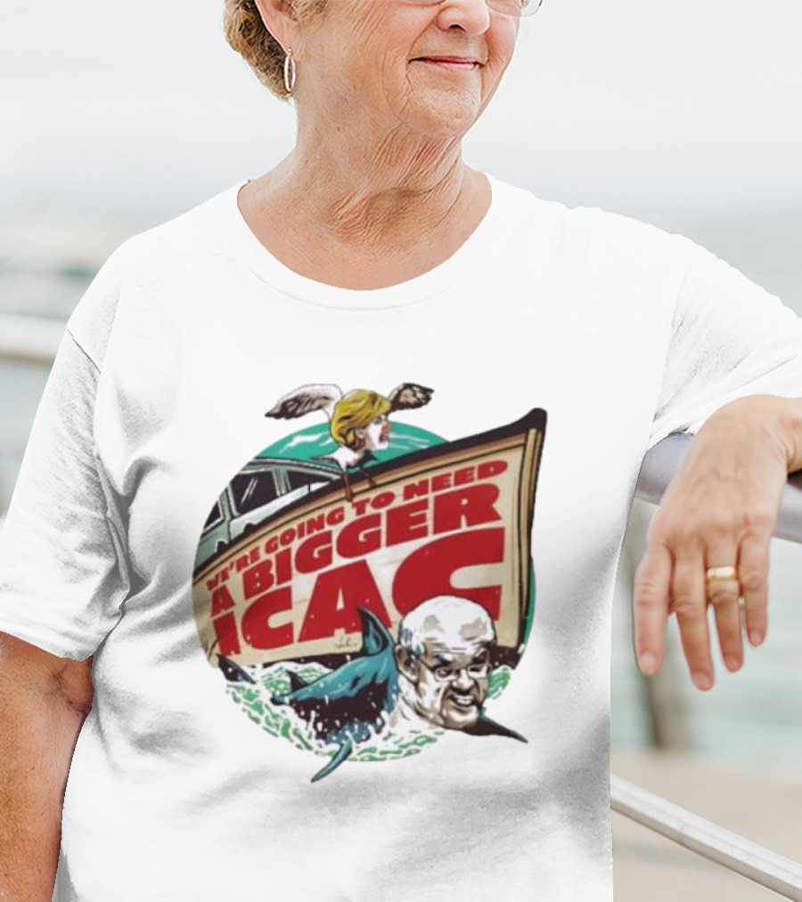 Van Badham We’re Going To Need A Bigger ICAC Political Satire With Shark And Boat T-Shirt
