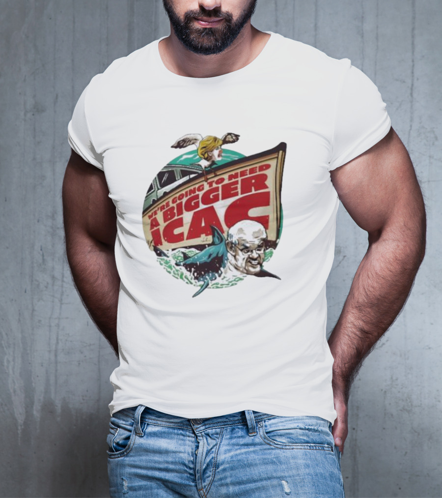 Van Badham We’re Going To Need A Bigger ICAC Political Satire With Shark And Boat T-Shirt